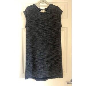 Anthropologie Cloth & Stone Melange T-Shirt Dress Sz L Gray Knit Capsule Cozy